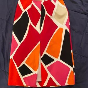 Worthington Geometric fitted skirt